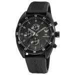 ARMANI AR5928 Vyrų Kvarcinis Chronografas 43mm Juodas Nerūdijantis Plienas
