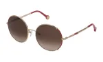 Carolina Herrera SHE152 Moteri&scaron;ki Akiniai nuo Saulės &ndash; Katės Akies Rėmelis, UV400 Apsauga, Havana/Gradient Brown