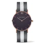 Paul Hewitt Sarsteg Unisex Watch 39mm Rose Gold Grey Leather