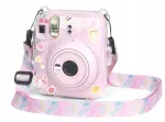 LOVEINSTANT Case Cover for Fujifilm Instax Mini 12 with Stickers - Yogurt Rabbit