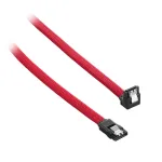 CableMod ModMesh SATA kabelis - Serial ATA 150/300/600 - SATA (M) stačiu kampu į SATA (M) - 60 cm - Raudonas (CM-CAB-RSAT-N60KR-R)