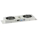 EFB-Elektronik BASIC Fan Unit 2-fold, incl. Thermostat, RAL 9005 Plug & Play, for Wall Enclosure IP55