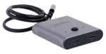 Unitek D1078A abipusis USB-C 4K jungiklis, 2 įėjimai ir 1 i&scaron;ėjimas