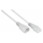 Kabelmeister ilginamasis maitinimo kabelis IEC C14 &ndash; C13, 2 m, baltas