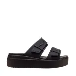 Crocs Brooklyn Low moteri&scaron;kos basutės su plei&scaron;tu juodos EU 38-39