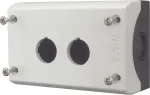 Eaton M22-I2 tu&scaron;čias korpusas 2 valdymo įrenginiams, pavir&scaron;iniam montavimui, &scaron;viesiai pilkas RAL 7035