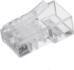 UNITEK RJ45 modulinis ki&scaron;tukas (8P8C) Cat.6, 100 vnt., permatomas