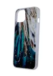 iLike Apple Gold Glam dėklas, skirtas iPhone 14 Pro 6,1 colio, su plunksnomis
