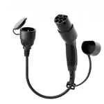 AKYGA AK-SC-E28 Type 2 į Schuko EV įkrovimo adapterio kabelis 16A 0,3m juodas
