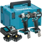 Gręžtuvo ir smūginio sukiklio rinkinys Makita DDF487 & DTD157 18V Li‑Jon 2&times;2,0Ah (DLX2423AJ)