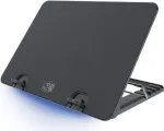 Cooler Master NotePal ErgoStand IV ne&scaron;iojamojo kompiuterio au&scaron;inimo stovas, 140 mm ventiliatorius, 9-17 colių, juodas (R9-NBS-E42K-GP)