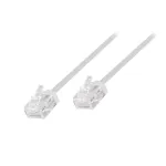 LogiLink Slim High-Flex tinklo kabelis, Cat. 6A, U/UTP, 0,15 m, baltas, 10 vnt. (CQ3001U)