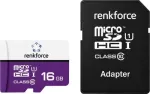 Renkforce RF-mSDC-16GB microSDHC kortelė 16 GB Class 10 UHS-I U1 su SD adapteriu RF-7577908