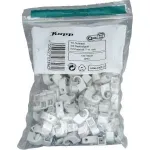 Kopp kabelio spaustukas su vinimi, ry&scaron;ulio skersmuo 7-11 mm, pilkas, 100 vienetų 345604080