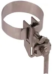 DEHN 540100 antenos juostinis spaustukas stiebams ir vamzdžiams tvirtinti, nerūdijantis plienas, 27-165 mm