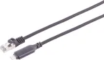 S CONN MAXIMUM CONNECTIVITY USB-C į RJ45 Gigabit Ethernet tinklo adapterio kabelis, 3 m, juodas 14-51045