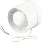 Sygonix SY-5233248 ortakio ventiliatorius 230 V/AC 130 m&sup3;/h 100 mm baltas