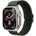 VONM&Auml;HLEN Woven Loop apyrankė Apple Watch 44/45/46/49mm, alyvuogių spalvos