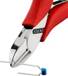 KNIPEX 77 01 115 Electronic Super Knips&reg; &scaron;oninis kirtiklis, VDE izoliuotas, 115 mm