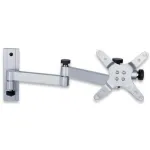 Techly ICA-LCD 104 sieninis laikiklis 13&ndash;30 colių LCD, 3 sąnariai, pasukamas ir pakreipiamas, iki 15 kg, VESA 75x75/100x100, sidabrinis