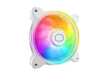 Cooler Master MasterFan MF120 Halo2 White Edition MFL-B2DW-21NP2-R2 120 mm ARGB ventiliatorius kompiuterio korpusui, 27 dB, 51,88 CFM, baltas