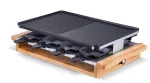 Radiola RARG2200WO 3 viename raklečių grilis 8 asmenims, 1200 W, bambukinis/juodas