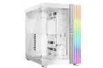 PC korpusas be quiet! LIGHT BASE 900 DX White Full Tower &ndash; ATX/EATX, stiklinis &scaron;onas, RGB, max GPU 495 mm, au&scaron;intuvo auk&scaron;tis 190 mm