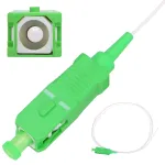Pigtail SC/APC vienmodis Extralink G.657.A1 900&micro;m FTTH 1,5 m, Easy strip, baltas