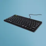 R-Go Tools ergonominė klaviatūra R-Go Compact Break, kompakti&scaron;ka klaviatūra su pertraukų programine įranga, AZERTY (FR), laidinė, juoda