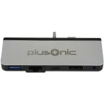 Dokavimo adapteris Plusonic PSUC0165, skirtas Microsoft Surface Go, 5-in-1, USB 3.0, HDMI, Type-C