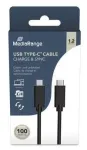 USB laidas MediaRange TYPE-C 2m MRCS214 juodas
