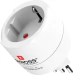 Kelioninis adapteris SKROSS 1.500272-E &mdash; Europa į &Scaron;veicariją/Italiją/Braziliją 2 ir 3 polių įrenginiams