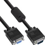 InLine S-VGA prailginimo kabelis 15HD ki&scaron;tukas / lizdas juodas 0,5 m