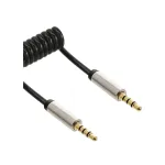InLine plonas spiralinis garso kabelis 3,5 mm ki&scaron;tukas / ki&scaron;tukas 4 kontaktų stereo 0,5 m