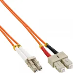 InLine Fiber Optic Duplex laidas LC/SC 50/125&micro;m OM2 25m