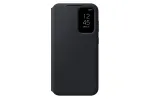 Samsung EF-ZS711CBEGWW juodas Smart View Wallet Case dėklas Galaxy S23 FE su kortelių ki&scaron;ene