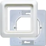 JUNG CD 681 WU WW dengiamoji plok&scaron;telė jungikliams, balta termoplastinė, skirta moduliniams rėmams