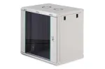 Sieninis tinklo spintos stovas DIGITUS Dynamic-N 12U, 19 colių, 600x450 mm (PxG), IP20, rakinamas stiklinis durys, nesurinktas