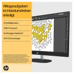 HP 27-cr0471ng All-in-One - Ryzen 7 7730U - RAM 16 GB - SSD 512 GB - NVMe - Radeon Graphics - 1GbE, Wi-Fi 6, Bluetooth