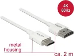 HDMI kabelis DeLOCK 85144 2 m HDMI A tipo &ndash; HDMI C tipo, baltas