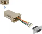 Surenkamasis rinkinys D-Sub 9 kontaktų moteri&scaron;kas į RJ11/RJ14 DeLOCK 66770