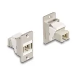 DeLOCK Panel Mount Keystone modulis optiniam pluo&scaron;tui SC Simplex moteri&scaron;ka&ndash;moteri&scaron;ka kūginė smėlio spalvos