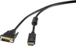 DisplayPort į DVI-D Dual Link vaizdo kabelis Renkforce 1404070, 1,8 m