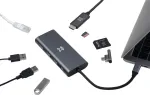 XtremeMac XWH-HUB8-13 sąsajų &scaron;akotuvas USB Type-C 40000 Mbit/s pilka