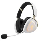 Ausinės ASUS ROG Delta II-KJP &mdash; uždaro tipo, laidinės ir belaidės (Bluetooth), 20&ndash;20000 Hz, 325 g, juodos/baltos
