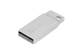 USB atmintukas VERBATIM Metal Executive 16 GB, USB 2.0 Type-A, sidabrinis, be dangtelio