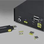 StarTech.com USB-A prievadų blokavimo ki&scaron;tukų rinkinys 25 vnt. &ndash; raudoni fiksuojami įdėklai, skirti USB-A-PORT-BLOCKER &ndash; daugkartiniai užfiksuojami USB-A prievado saugos ki&scaron;tukai (25P-USB-A-BLOCKER)