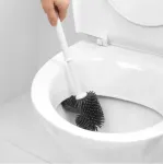 Beldray LA084538PUFFEU7X Antibac Silicone Toilet Brush with Holder, Violetinė