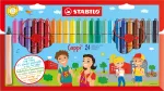 STABILO Cappi Flomasteriai 24 spalvų rinkinys &ndash; 1 mm apvalus antgalis, i&scaron;plaunami ra&scaron;alai