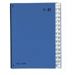 PAGNA stalinis dokumentų rū&scaron;iuotojas, 32 skyriai, A4, kartonas, mėlynas, vertikalus, 340 mm, 40 mm